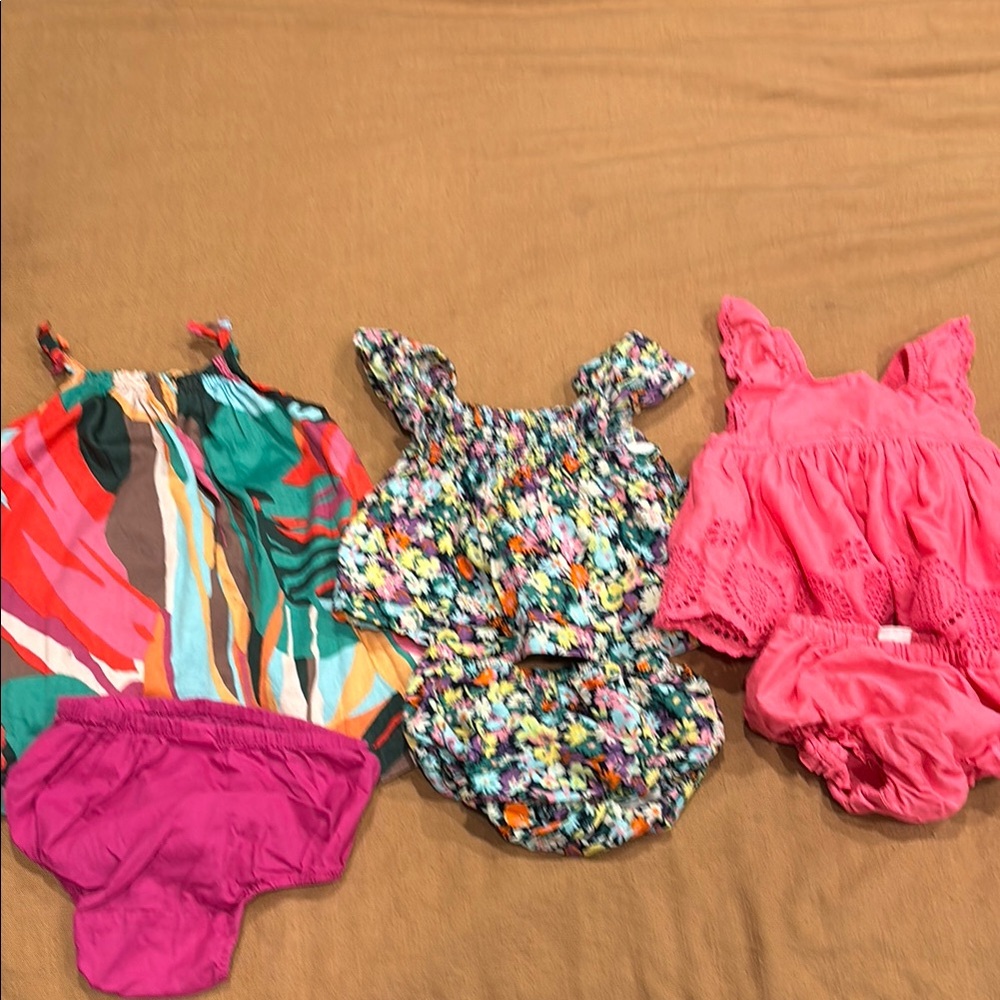 Colorful Baby dress and Romper Sets